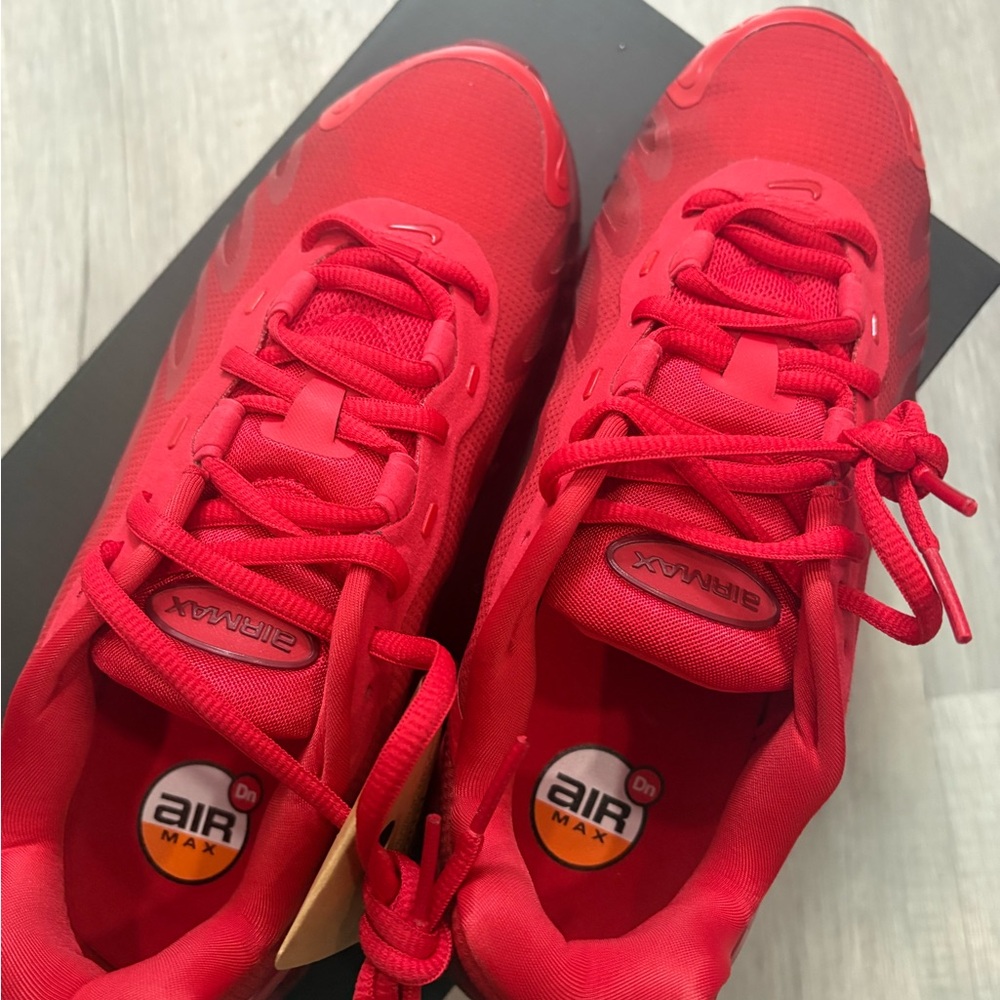 Nike Red Women's Air Max Athletic Sneakers - Picture 3 of 15